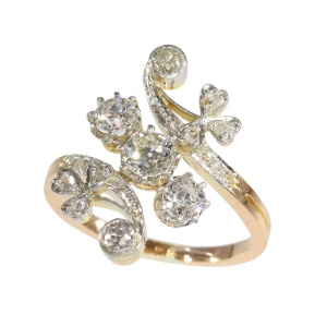 Era of Romance: The Vintage Belle poque Diamond Ring